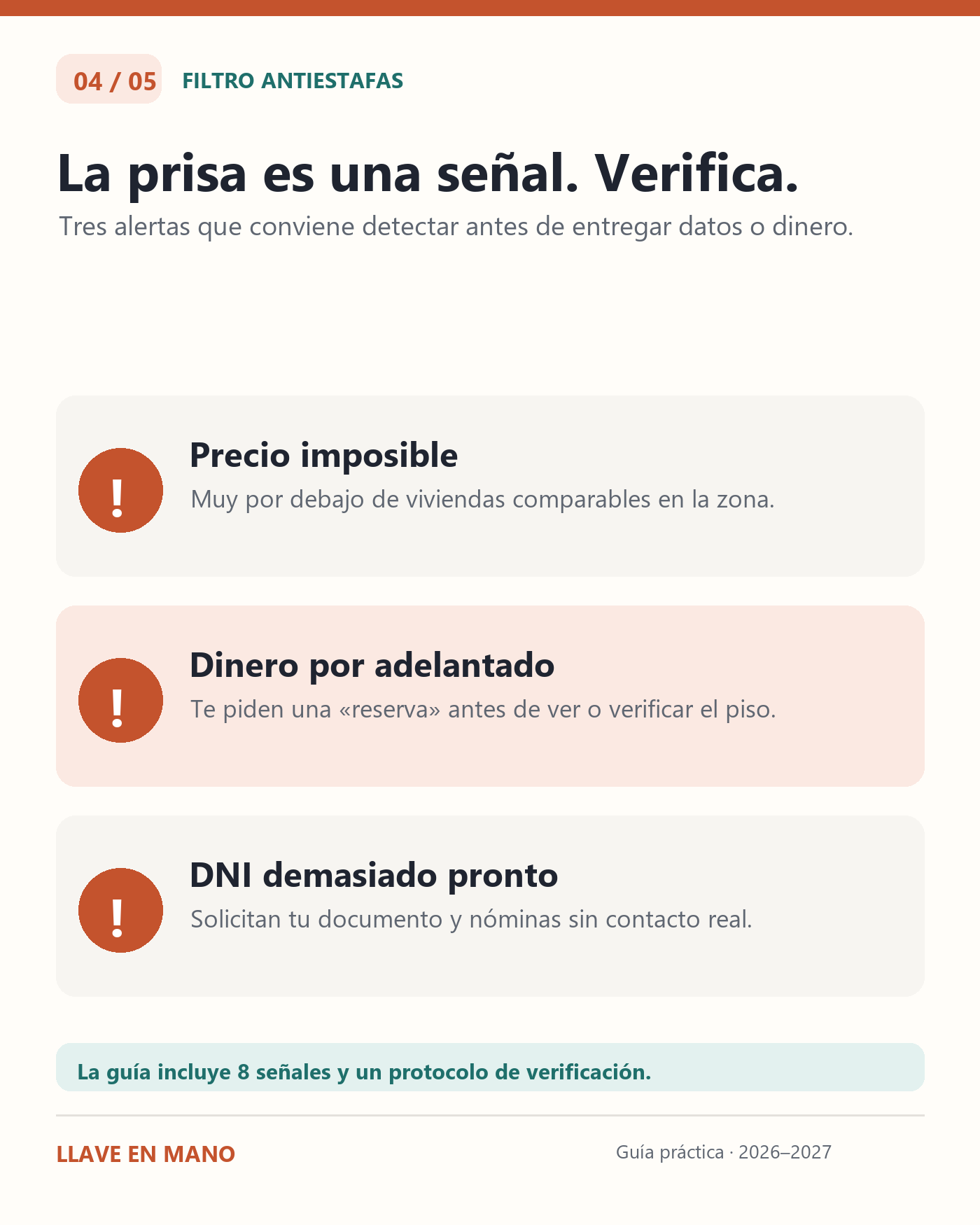 Consejos del ebook: señales de alerta ante estafas de alquiler